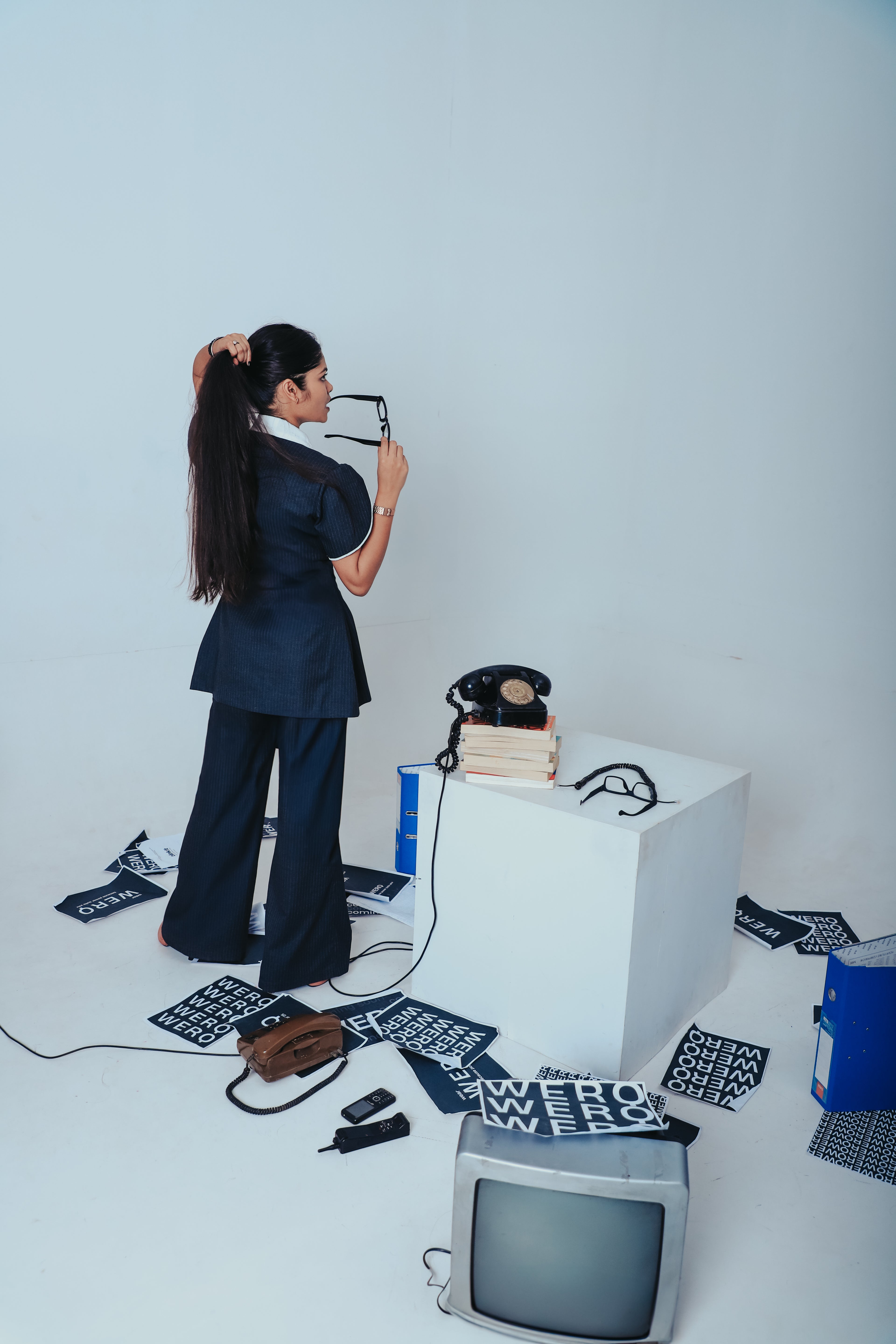 The Statute Set — Gray Pinstripes Pant Suit with Shawl Lapel